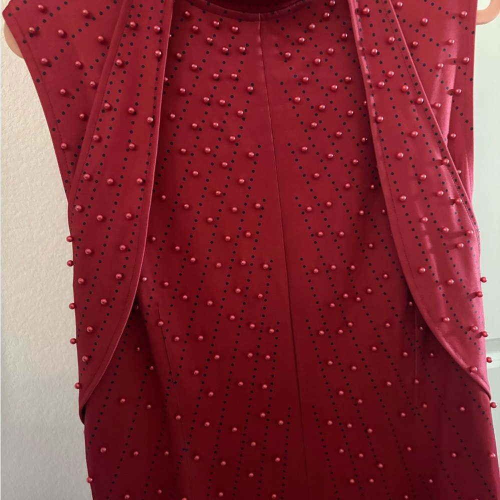 Elegant Red Midi Dress